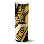 personalized-kennesaw-state-owls-web-stripes-gold-white-skinny-tumbler-best-selling-1.webp