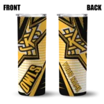 personalized-kennesaw-state-owls-web-stripes-gold-white-skinny-tumbler-best-selling-1.webp