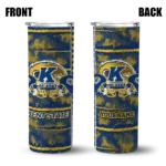 personalized-kent-state-golden-flashes-chevron-patch-navy-blue-skinny-tumbler-best-selling.webp