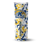 personalized-kent-state-golden-flashes-claw-marks-navy-blue-white-skinny-tumbler-best-selling.webp