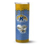 personalized-kent-state-golden-flashes-pixel-fade-navy-blue-skinny-tumbler-best-selling.webp