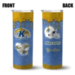 personalized-kent-state-golden-flashes-pixel-fade-navy-blue-skinny-tumbler-best-selling.webp