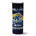 personalized-kent-state-golden-flashes-rose-romance-navy-blue-black-skinny-tumbler-best-selling-1.webp