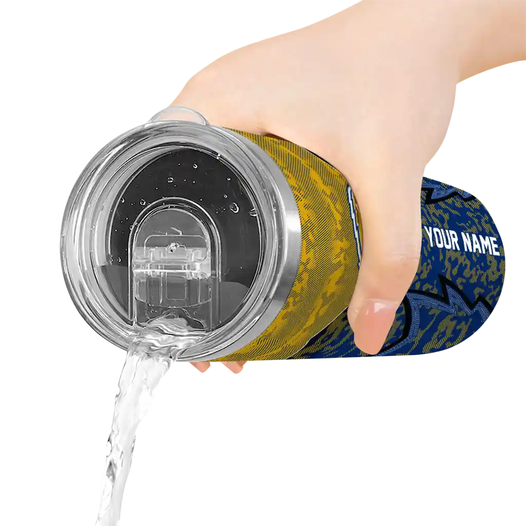 personalized-kent-state-golden-flashes-spiral-burst-print-navy-blue-skinny-tumbler-latest-model.webp