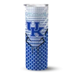 personalized-kentucky-wildcats-chevron-stripes-blue-skinny-tumbler-best-selling.webp