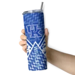 personalized-kentucky-wildcats-monogram-burst-blue-white-skinny-tumbler-best-selling.webp