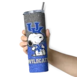 personalized-kentucky-wildcats-snoopy-attitude-blue-skinny-tumbler-best-selling-1.webp
