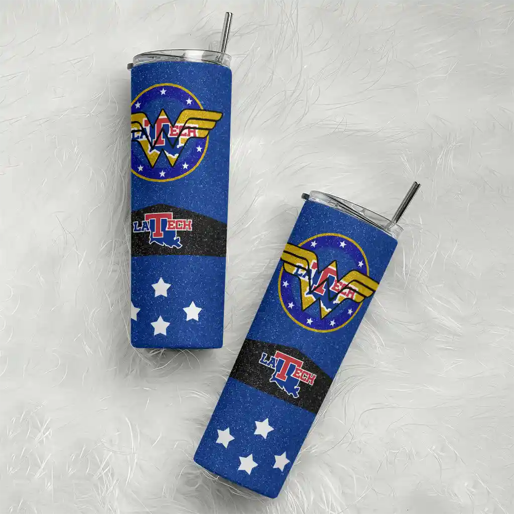 personalized-la-tech-star-cluster-blue-skinny-tumbler-top-rated.webp