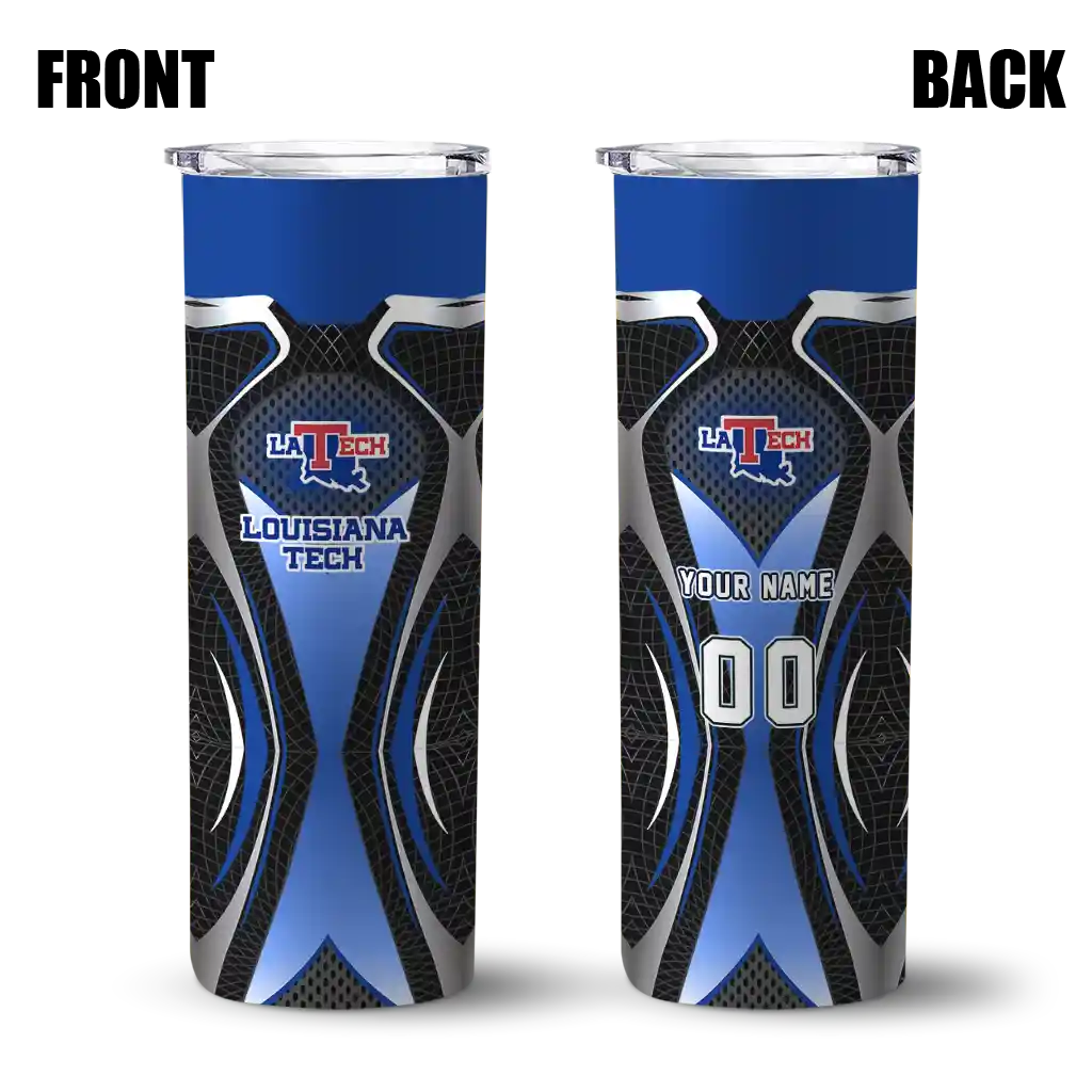 personalized-la-tech-superman-emblem-blue-black-skinny-tumbler-fashion-forward.webp