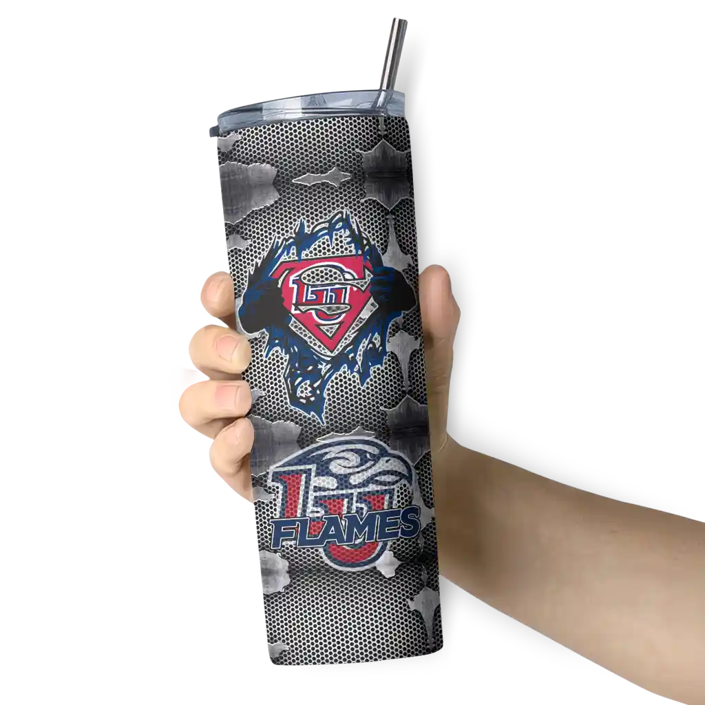 personalized-liberty-flames-chevron-v-red-gray-skinny-tumbler-premium-grade.webp