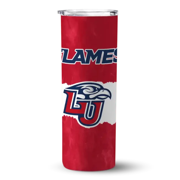 personalized liberty flames torn band red white skinny tumbler best selling