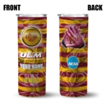 personalized-louisiana-monroe-warhawks-patterned-waves-red-skinny-tumbler-best-selling-1.webp