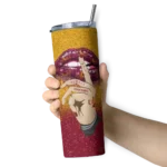 personalized-louisiana-monroe-warhawks-sparkle-lips-red-skinny-tumbler-best-selling.webp
