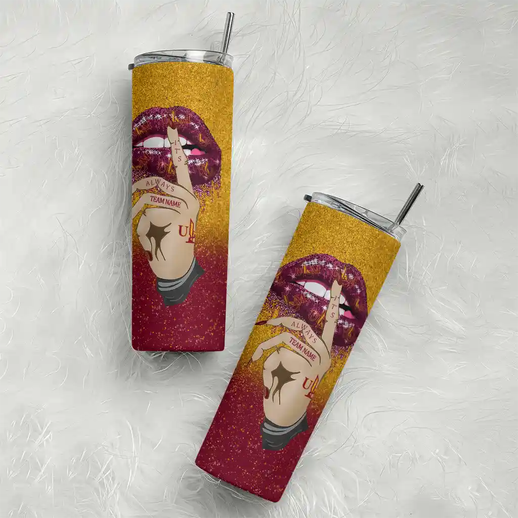personalized-louisiana-monroe-warhawks-sparkle-lips-red-skinny-tumbler-top-rated.webp