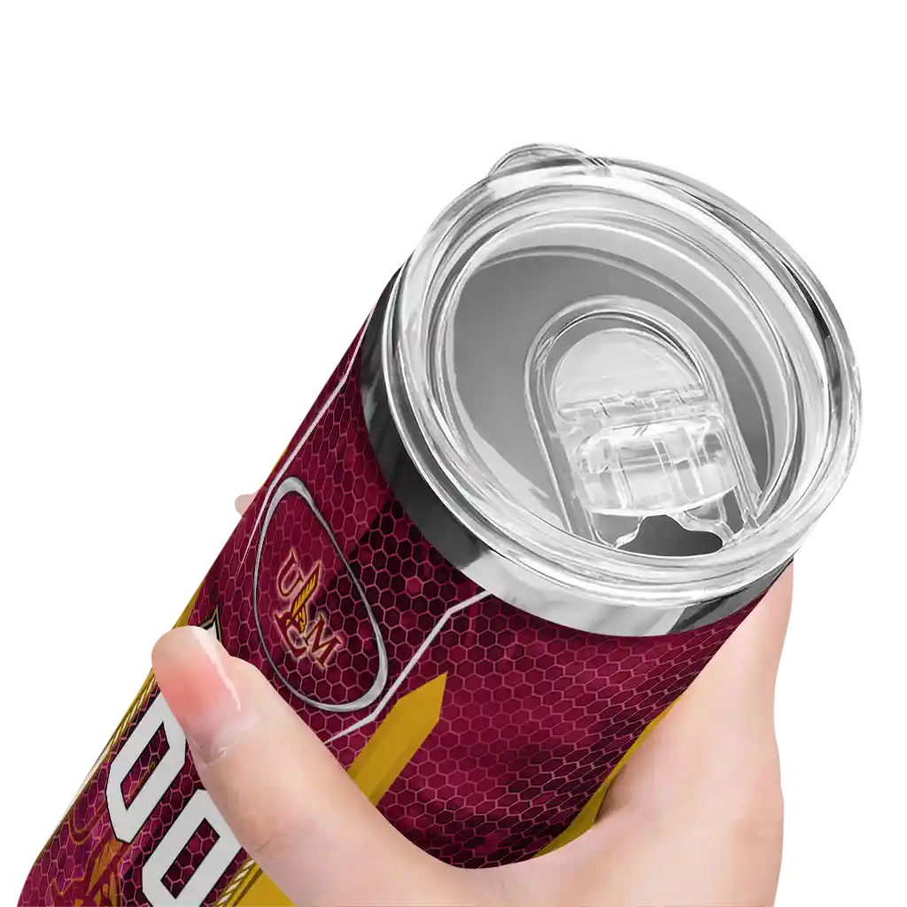 personalized-louisiana-monroe-warhawks-stacked-diamond-red-skinny-tumbler-high-quality.webp