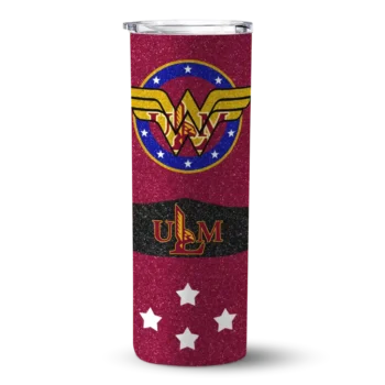 Personalized Louisiana-Monroe Warhawks Star Cluster Red Skinny Tumbler