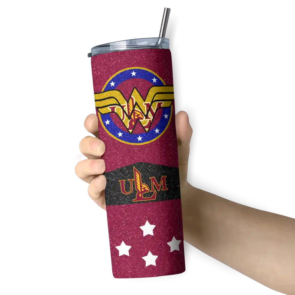 personalized-louisiana-monroe-warhawks-star-cluster-red-skinny-tumbler-premium-grade.webp
