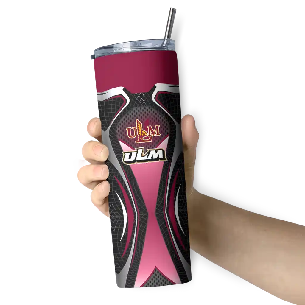 personalized-louisiana-monroe-warhawks-superman-emblem-red-black-skinny-tumbler-premium-grade.webp