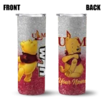personalized-louisiana-monroe-warhawks-winnie-the-pooh-red-gray-skinny-tumbler-best-selling.webp