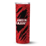 personalized-louisiana-ragin-cajuns-star-pop-red-black-skinny-tumbler-best-selling.webp