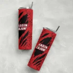 personalized-louisiana-ragin-cajuns-star-pop-red-black-skinny-tumbler-best-selling.webp