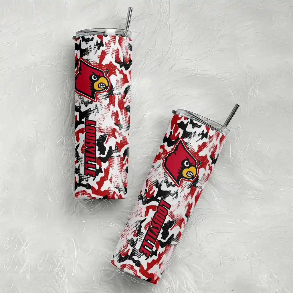 personalized-louisville-cardinals-claw-marks-red-white-skinny-tumbler-top-rated.webp