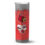personalized-louisville-cardinals-pixel-fade-red-skinny-tumbler-best-selling-1.webp