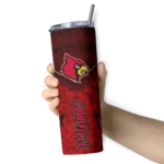 personalized-louisville-cardinals-spiral-burst-print-red-skinny-tumbler-best-selling.webp