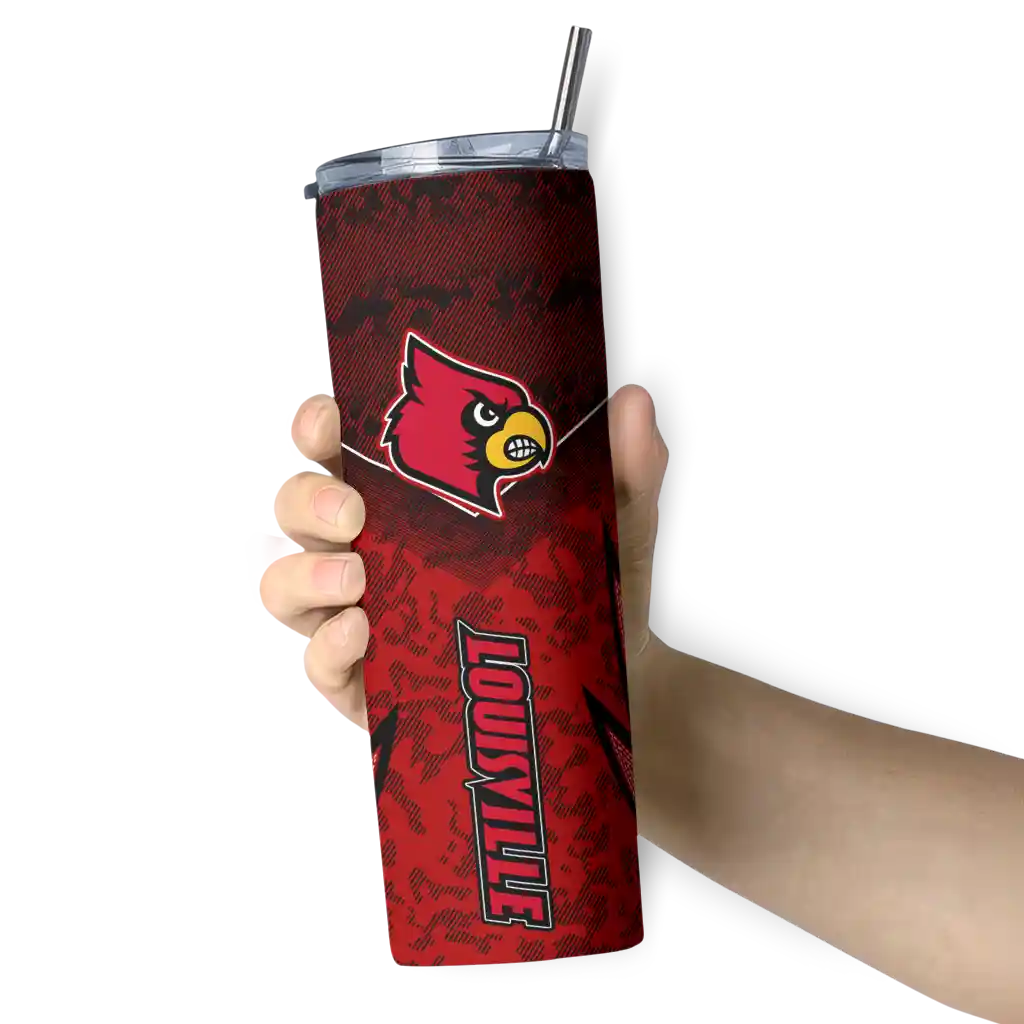 personalized-louisville-cardinals-spiral-burst-print-red-skinny-tumbler-premium-grade.webp