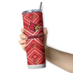 personalized-louisville-cardinals-zipper-leopard-red-skinny-tumbler-best-selling.webp