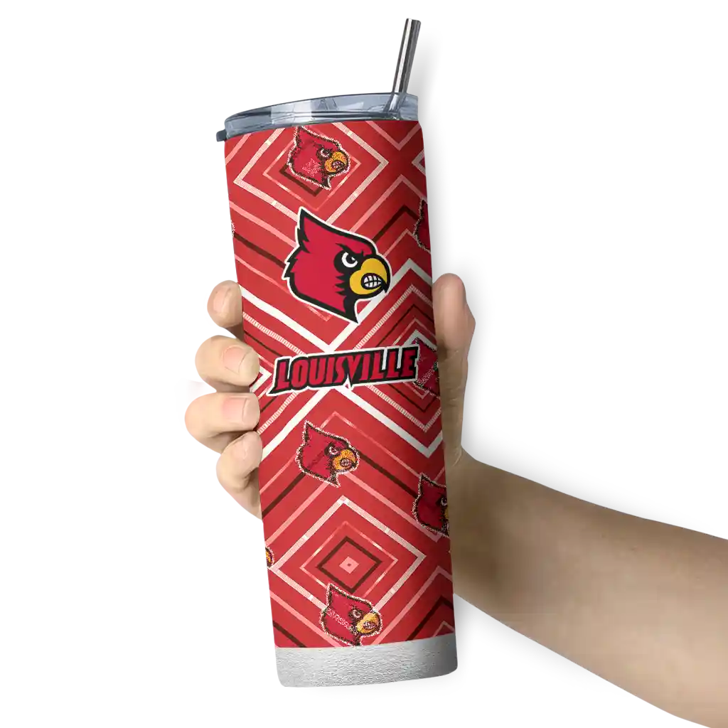 personalized-louisville-cardinals-zipper-leopard-red-skinny-tumbler-premium-grade.webp