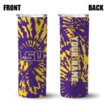 personalized-lsu-tigers-metallic-grid-purple-skinny-tumbler-best-selling.webp