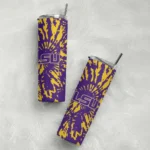 personalized-lsu-tigers-metallic-grid-purple-skinny-tumbler-best-selling.webp