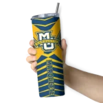 personalized-marquette-golden-eagles-camo-texture-blue-skinny-tumbler-best-selling.webp