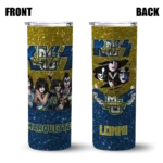 personalized-marquette-golden-eagles-kiss-band-yellow-skinny-tumbler-best-selling.webp