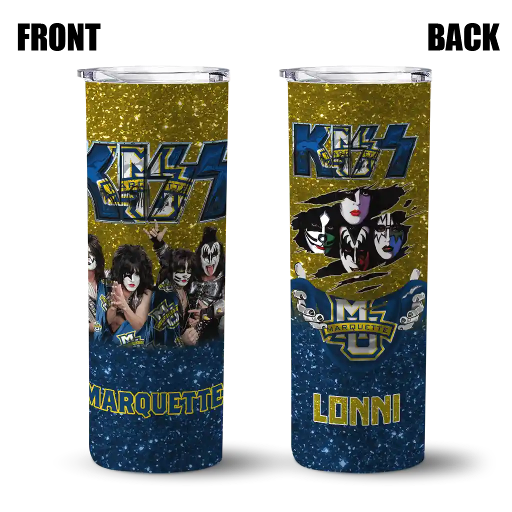 personalized-marquette-golden-eagles-kiss-band-yellow-skinny-tumbler-fashion-forward.webp