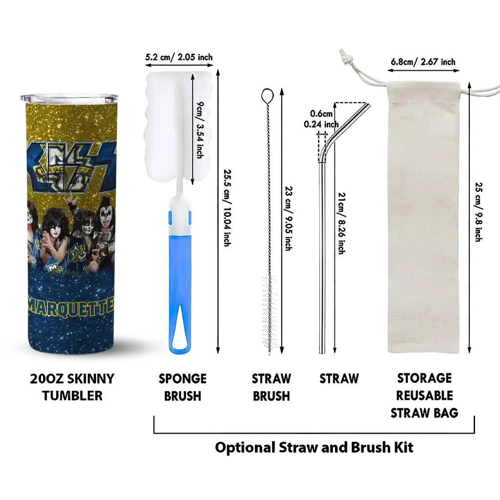 personalized-marquette-golden-eagles-kiss-band-yellow-skinny-tumbler-new-arrival.webp