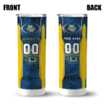 personalized-marquette-golden-eagles-stacked-diamond-blue-skinny-tumbler-best-selling.webp