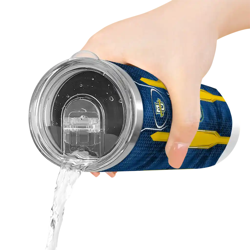 personalized-marquette-golden-eagles-stacked-diamond-blue-skinny-tumbler-latest-model.webp