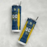 personalized-marquette-golden-eagles-stacked-diamond-blue-skinny-tumbler-best-selling.webp
