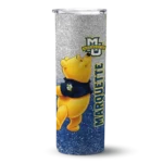 personalized-marquette-golden-eagles-winnie-the-pooh-blue-gray-skinny-tumbler-best-selling.webp