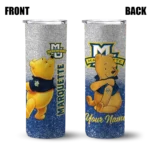 personalized-marquette-golden-eagles-winnie-the-pooh-blue-gray-skinny-tumbler-best-selling.webp