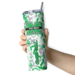 personalized-marshall-thundering-herd-claw-marks-green-white-skinny-tumbler-best-selling.webp