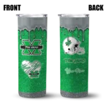 personalized-marshall-thundering-herd-pixel-fade-green-skinny-tumbler-best-selling-1.webp
