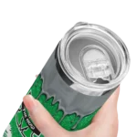 personalized-marshall-thundering-herd-pixel-fade-green-skinny-tumbler-best-selling-1.webp