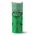personalized-marshall-thundering-herd-spiral-burst-print-green-skinny-tumbler-best-selling-1.webp