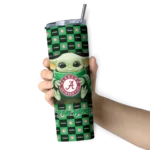 personalized-marshall-thundering-herd-yoda-cozy-green-black-skinny-tumbler-best-selling-2.webp