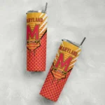 personalized-maryland-terrapins-chevron-stripes-red-skinny-tumbler-best-selling.webp