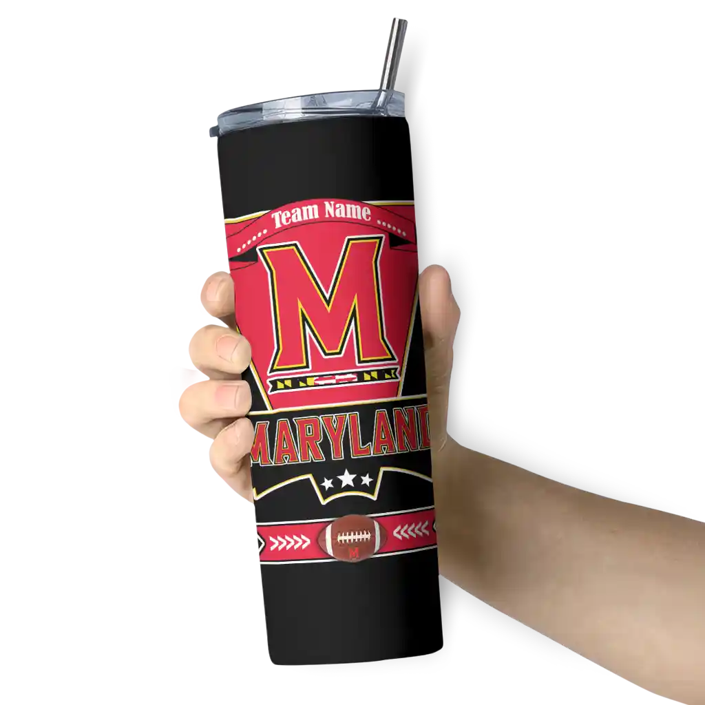 personalized-maryland-terrapins-helmet-belt-red-black-skinny-tumbler-premium-grade-2.webp