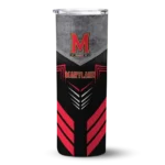 personalized-maryland-terrapins-hexagon-honeycomb-red-black-skinny-tumbler-best-selling.webp